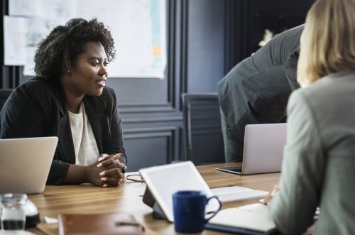 women in business meeting